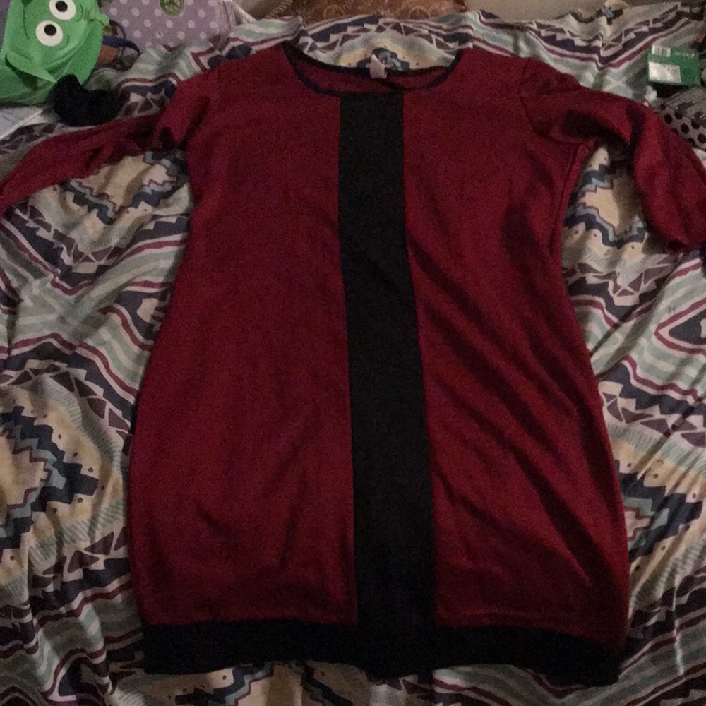 red and black divine doll dress